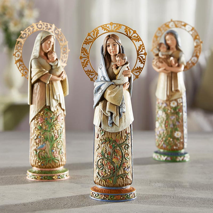 Madonna and Child Figurine - Fall Statue Christian Brands Catholic 