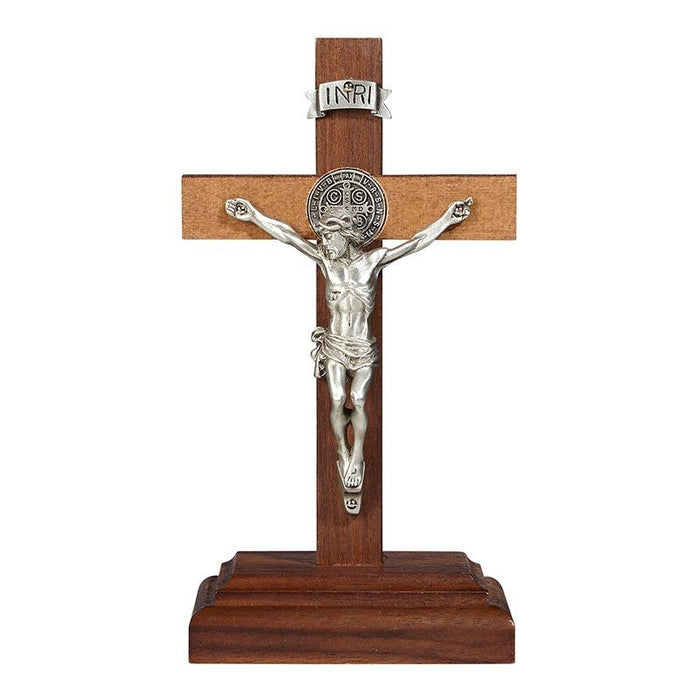 6" St. Benedict Standing Crucifix Christian Brands Catholic 