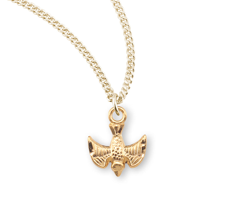 Holy Spirit Gold Over Sterling Silver Medal HMH 