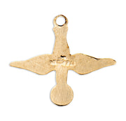 Holy Spirit Gold Over Sterling Silver Medal HMH 