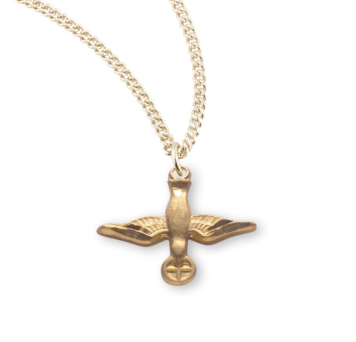 Holy Spirit Gold Over Sterling Silver Medal HMH 