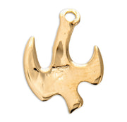 Holy Spirit High Polished Gold Over Sterling Silver Medal HMH 