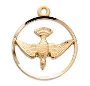 Holy Spirit Gold Over Sterling Silver Medal HMH 