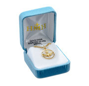 Holy Spirit Gold Over Sterling Silver Medal HMH 