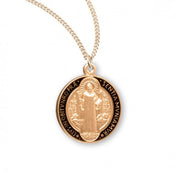 Saint Benedict Jubilee Gold Over Sterling Silver Medal Medal HMH 