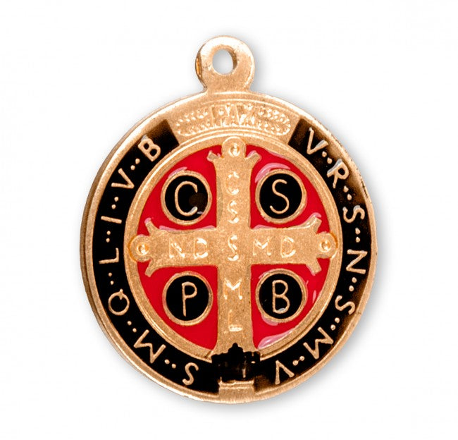 Saint Benedict Jubilee Gold Over Sterling Silver Medal Medal HMH 