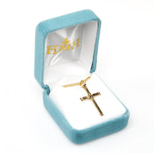 Gold Over Sterling Silver Cross with Holy Spirit HMH 