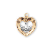 Holy Spirit Gold Over Sterling Silver Two-Tone Medal HMH 