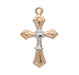 Two-tone Gold Over Sterling Silver Cross with Chalice HMH 