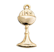 Gold Over Sterling Silver Chalice Pendant HMH 