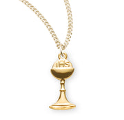 Gold Over Sterling Silver Chalice Pendant HMH 