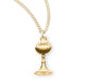 Gold Over Sterling Silver Chalice Pendant HMH 