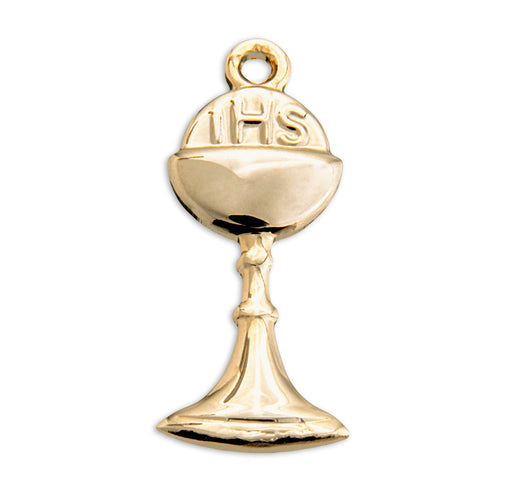 Gold Over Sterling Silver Chalice Pendant HMH 