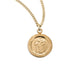Patron Saint Christopher Round Gold Over Sterling Silver Medal Medal HMH 