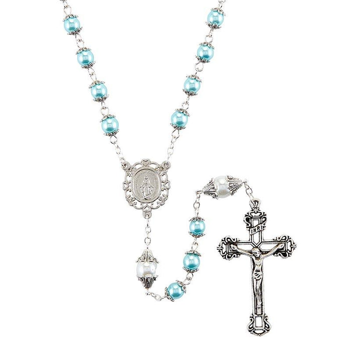Something Blue Bridal Rosary Christian Brands Catholic Blue 