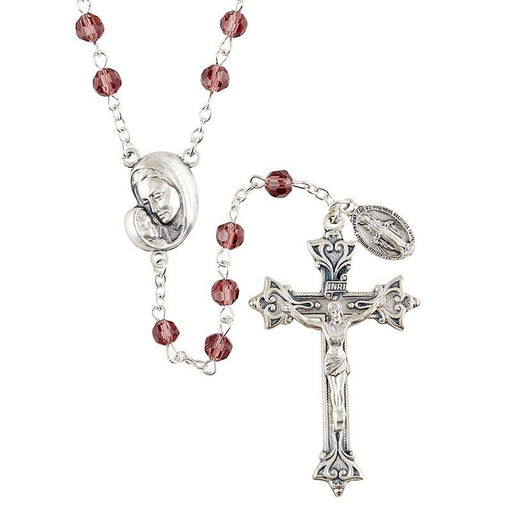 Amethyst Mother's Embrace Italian Rosary Rosary Christian Brands Catholic 