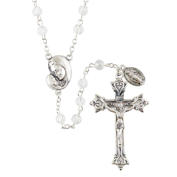 Mother's Embrace Crystal Rosary Rosary Christian Brands Catholic 