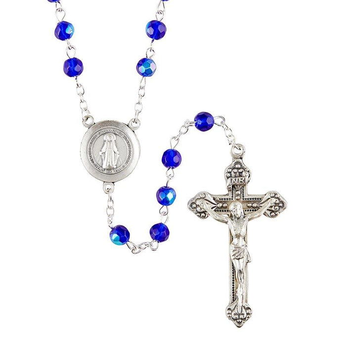 Prague Sapphire Rosary Christian Brands Catholic 
