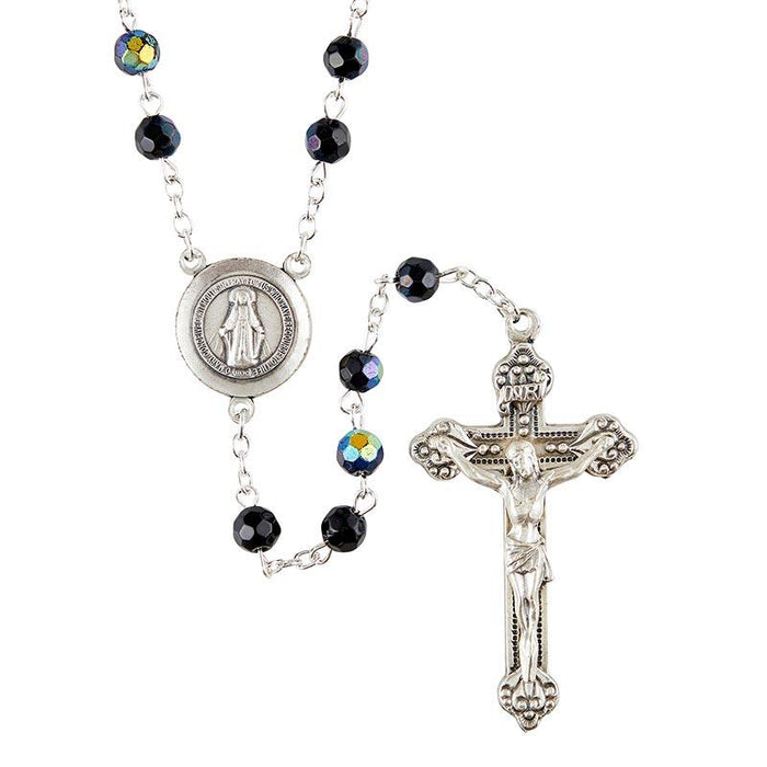 Prague Jet Rosary Rosary Christian Brands Catholic 