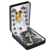 Italian Handcrafted Grey Hematite Rosary Rosary Christian Brands Catholic 