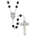 Men's Italian Black Wood Rosary with Round Beads The Roman Catholic Store 