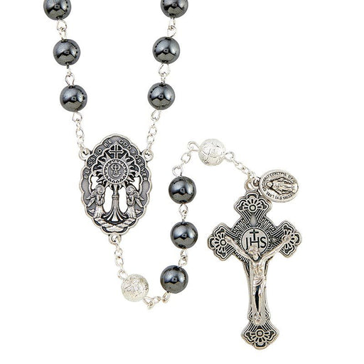 Creed® Heritage Adoration Rosary with Hematite Beads Rosary The Roman Catholic Store 