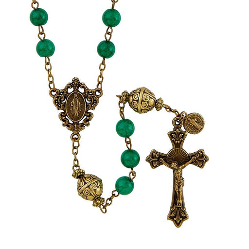 Green Mantle of Mary Rosary Rosary The Roman Catholic Store 