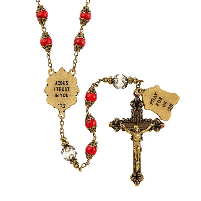 Large Creed® Divine Mercy Vintage Rosary