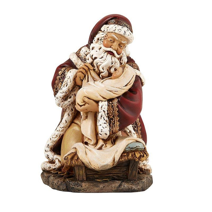 7" Adoring Santa Figurine Statue Christian Brands Catholic 