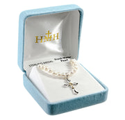 Freshwater Pearl First Communion Necklace with a Heart Chalice Pendant HMH 
