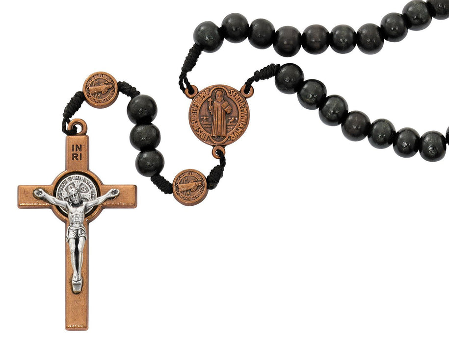 Black Wood St Benedict Rosary Rosary McVan 