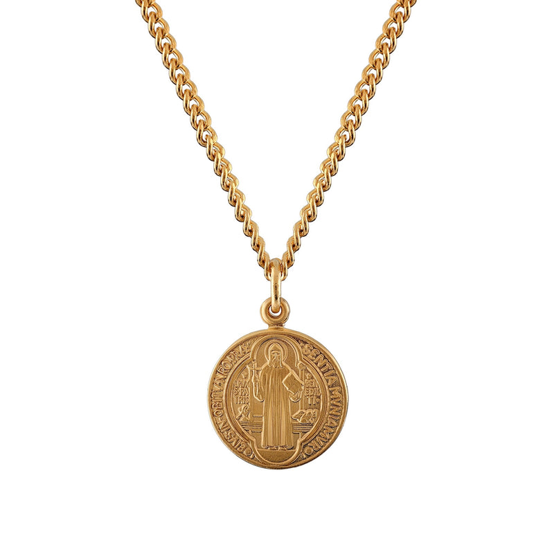 Saint Benedict Round Jubilee Gold Medal HMH 