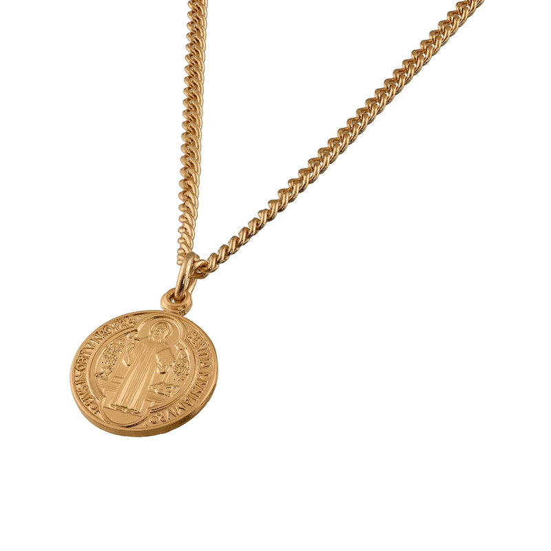 Saint Benedict Round Jubilee Gold Medal HMH 