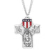 Military "Winged" Sterling Silver Miraculous Medal Medal HMH 