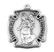 Saint Florian Sterling Silver Fire Fighters Medal Medal HMH 