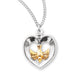 Holy Spirit Two-Tone Sterling Silver Medal HMH 