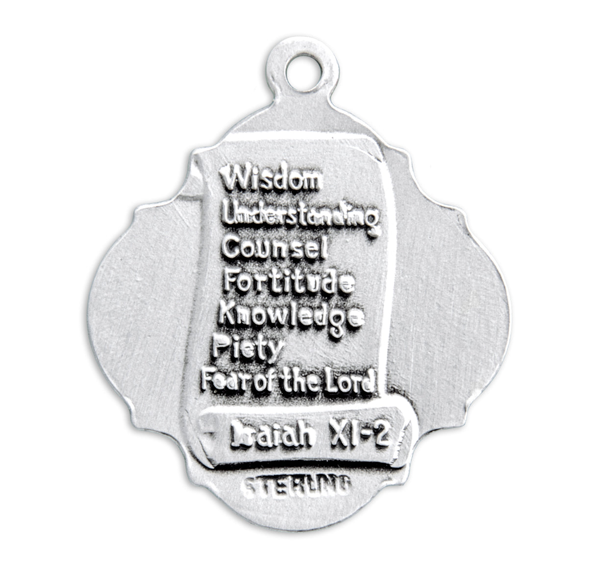 Holy Spirit Sterling Silver Confirmation Medal HMH 