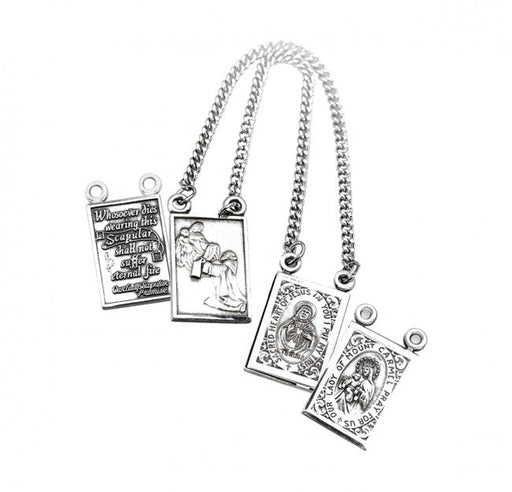 Sterling Silver Two Piece Scapular Medal Medal HMH 