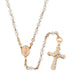 3mm Crystal Gold Rosary Necklace Rosary HMH 