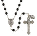 Italian Semi-Precious Lock-Link Rosary - Genuine Onyx Rosary Christian Brands Catholic 