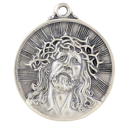 Heritage Head of Christ Medal with 24 inch Chain Medal Christian Brands Catholic 