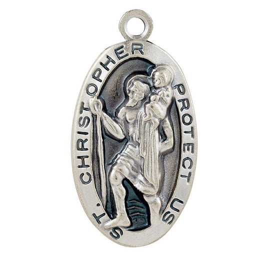 Creed® St. Christopher Medal with 20" Chain The Roman Catholic Store 
