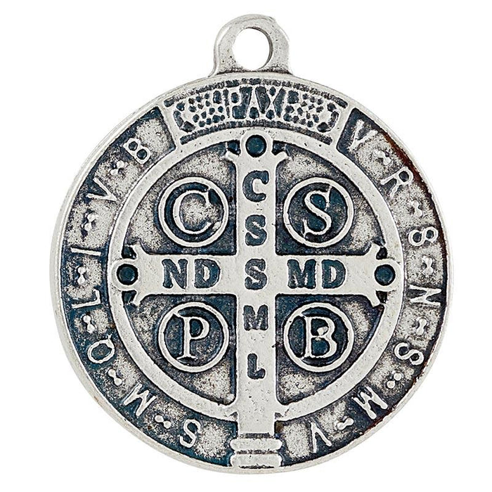 St Benedict Home Protection Hanger w Divine Mercy Miraculous Medal 