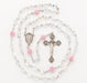 Fine Austrian Crystal Pink Glass Rosary Rosary The Roman Catholic Store 
