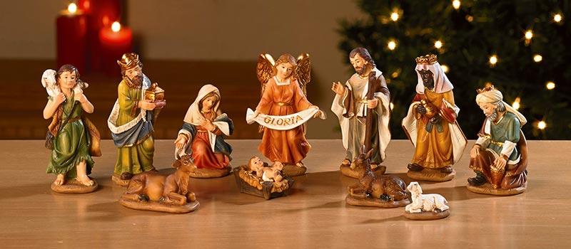 3.5" H Nativity Set - 11 piece Christian Brands Catholic 
