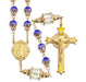Colbat Blue Vintage Rosary with 8mm Beads Rosary HMH 