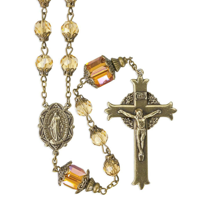 Vintage Brass Rosary Rosary Hirten 