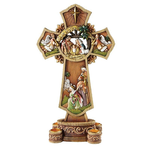 Nativity Cross Advent Wreath Christian Brands Catholic 