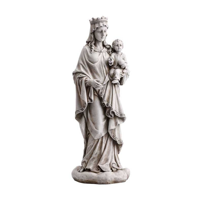 18.5" Mary Queen of Heaven with Child Garden Statue Statue Christian Brands Catholic 