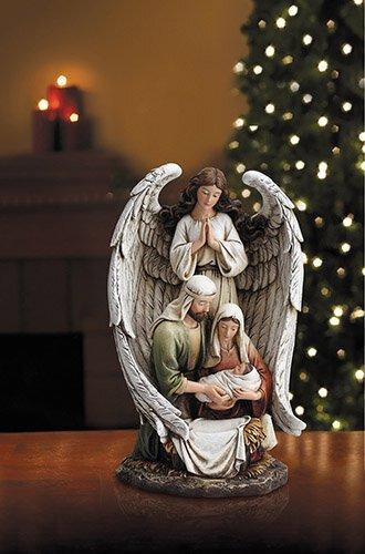 10" Guardian Angel Holy Family Figurine Statue Christian Brands Catholic 